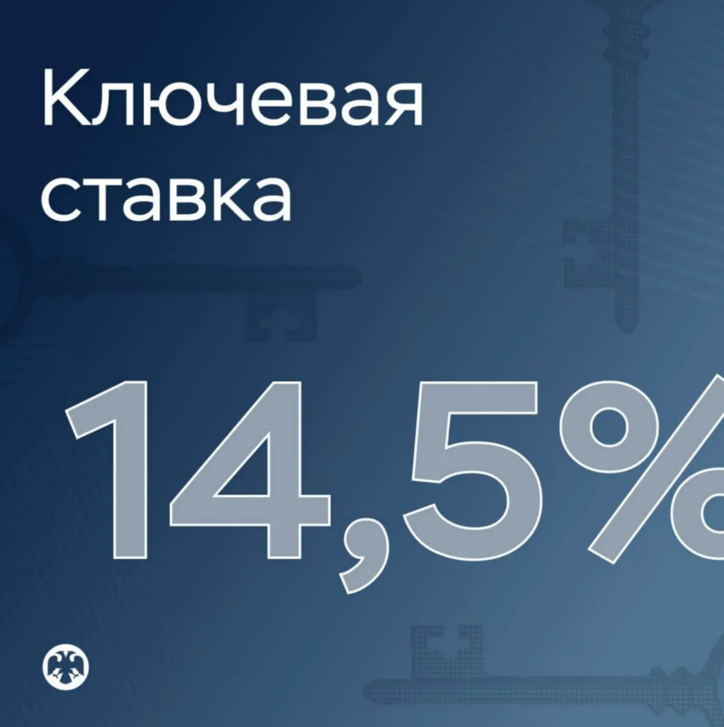 🏛 Ключевая ставка — 14,5%