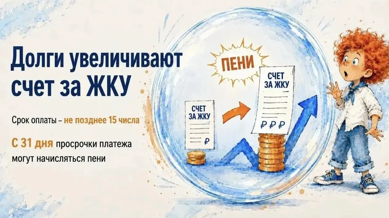 ❗️В Коломне начнут начислять пени по долгам за ЖКУ