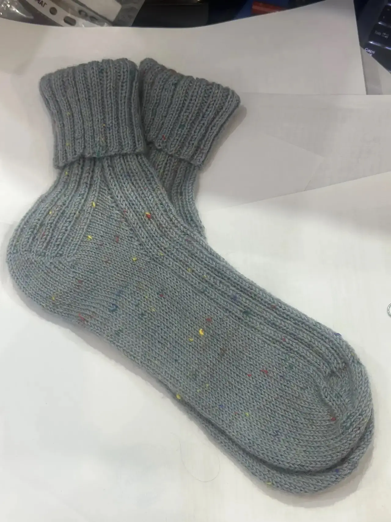 Носочки из Пряжа Lana Grossa Meilenweit 100 Tweed цвет 171