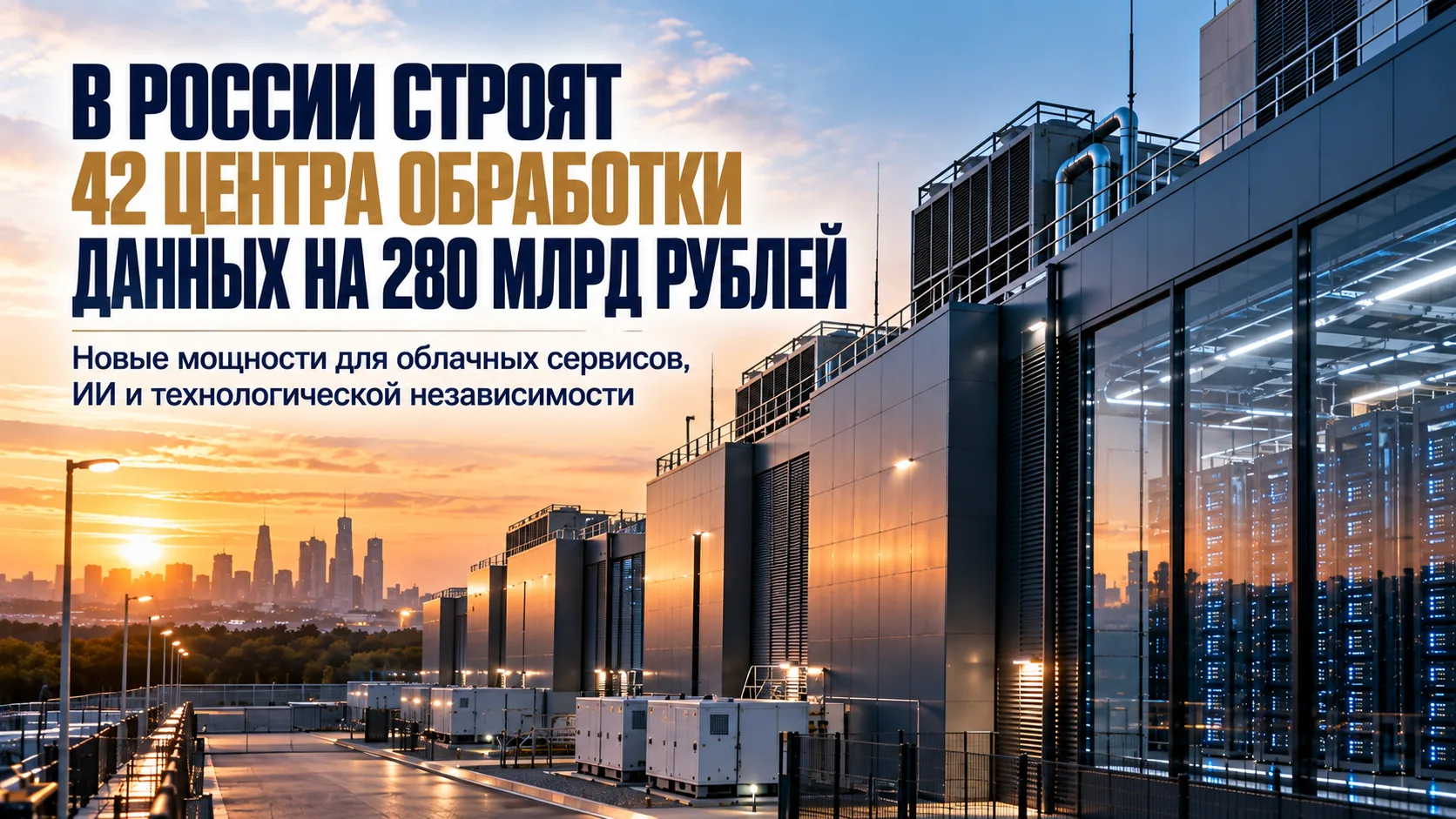 В России строят 42 центра обработки данных на 280 млрд рублей