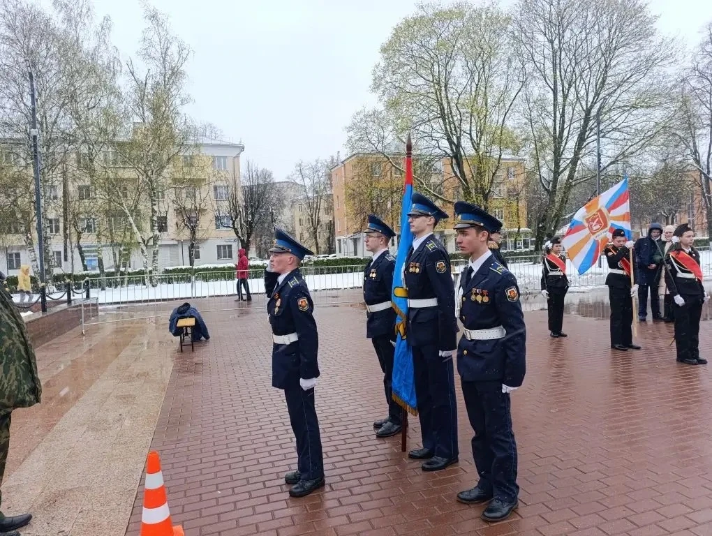 27 апреля кадеты приняли участие в областном конкурсе Пост N1, который состоялся в Подольске, на пло