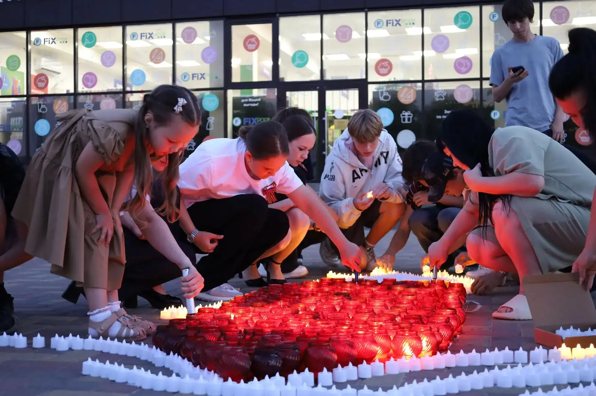 Сегодня, накануне Дня памяти и скорби, в станице Полтавской прошла всероссийская акция «Огненные кар