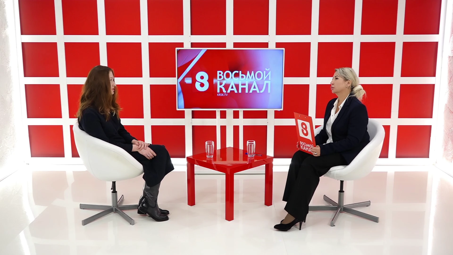 Интервью на 8 канале Галина Орлова, Наталья Симакова.