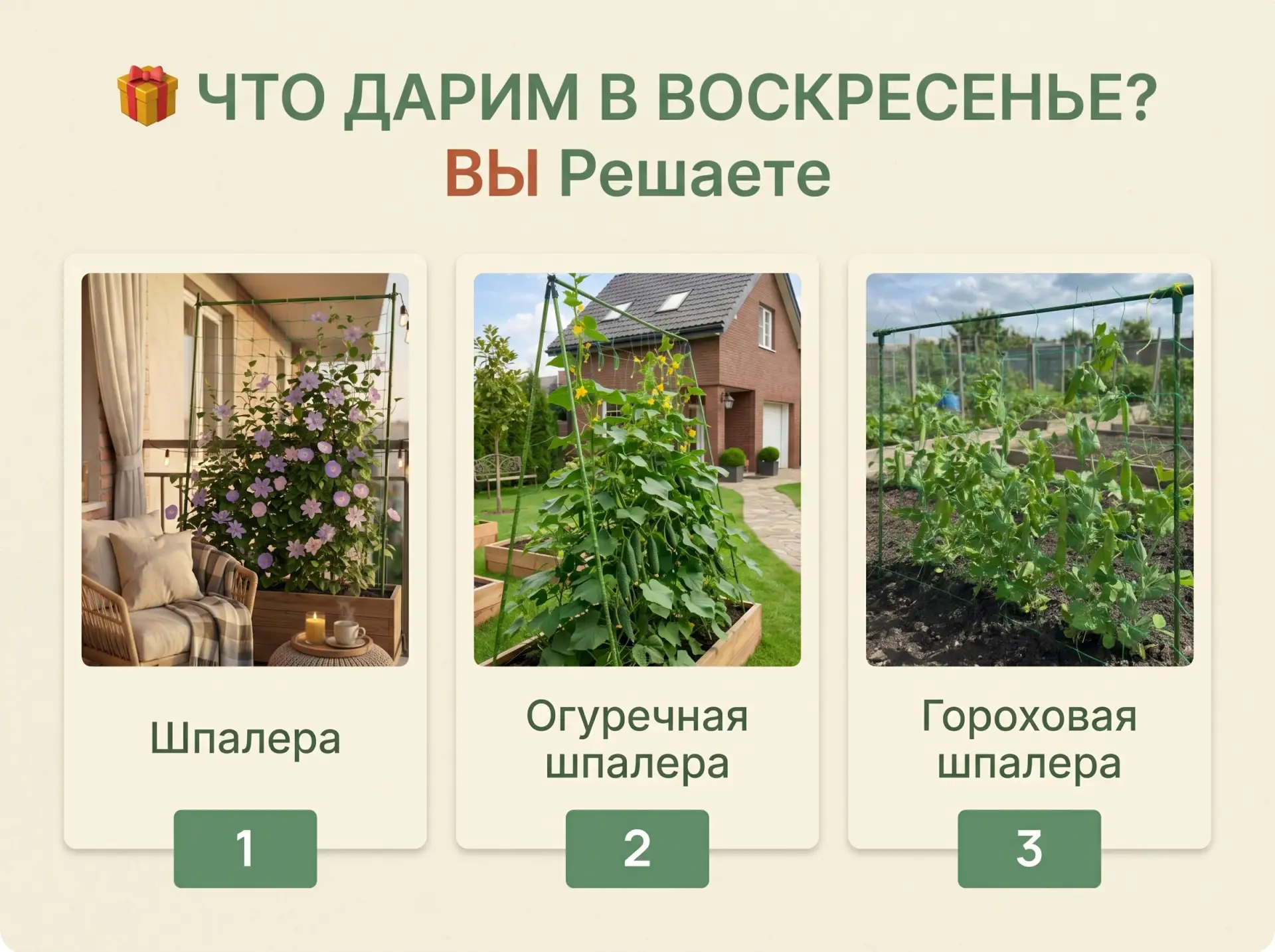 🎁 ЧТО ДАРИМ В ВОСКРЕСЕНЬЕ? ВЫ РЕШАЕТЕ!