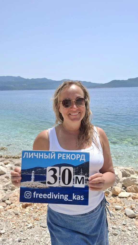 Знакомьтесь - это Татьяна и результат ее первого глубинного выезда в Каш!