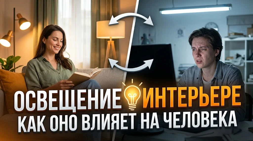 В новом видео разбираем, как освещение в квартире влияет не только на красоту интерьера...