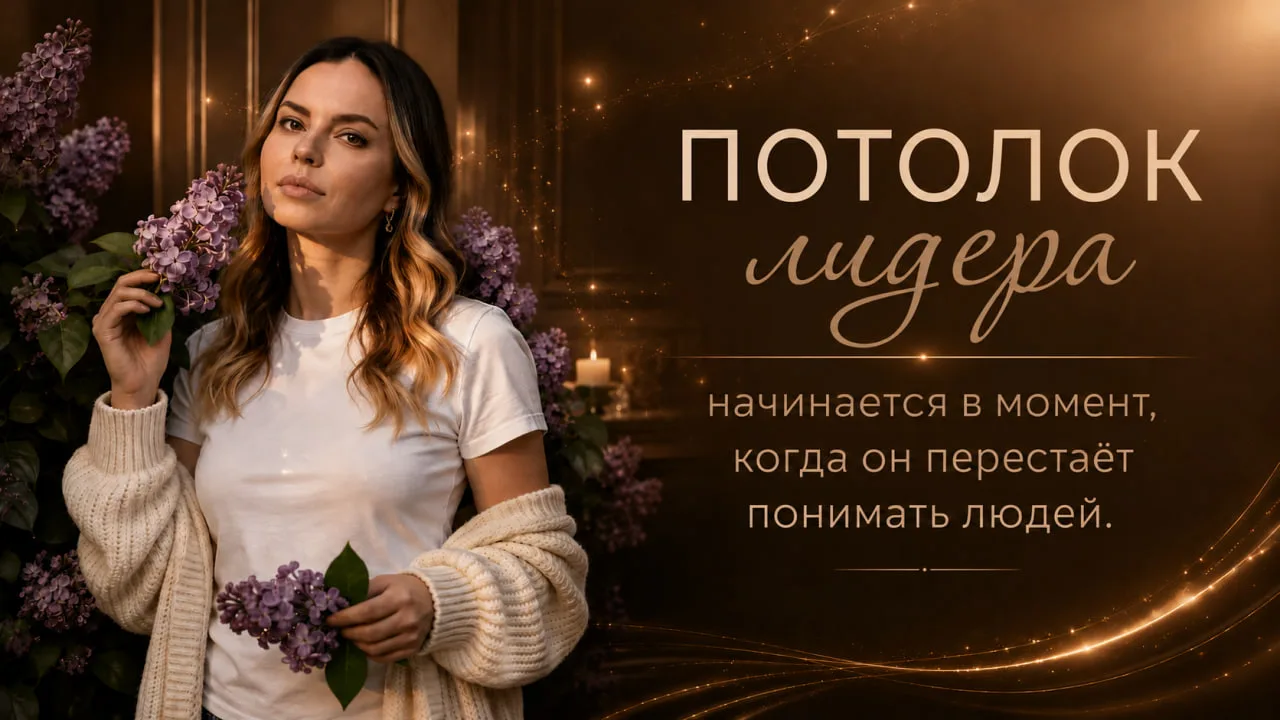 Потолок лидера начинается в момент, когда он перестаёт понимать людей.