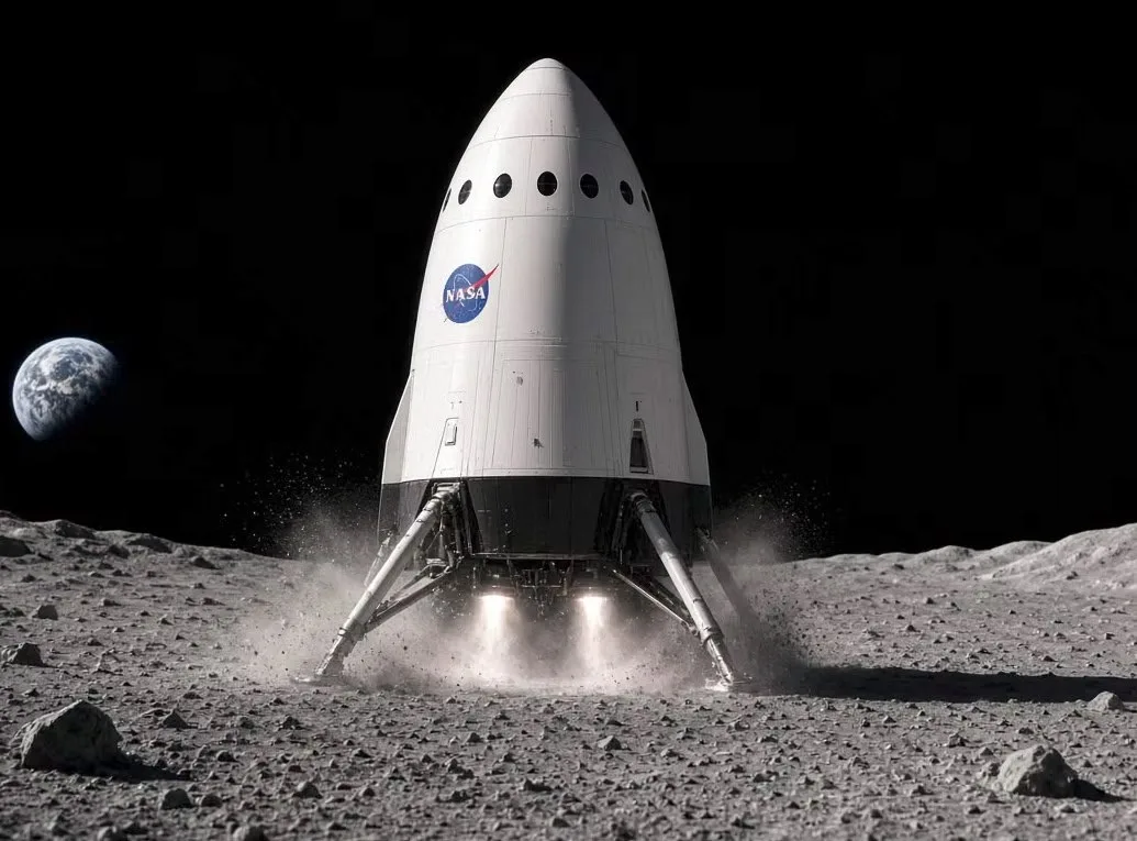NASA не сможет вернуть астронавтов на Луну без помощи SpaceX и Blue Origin.
