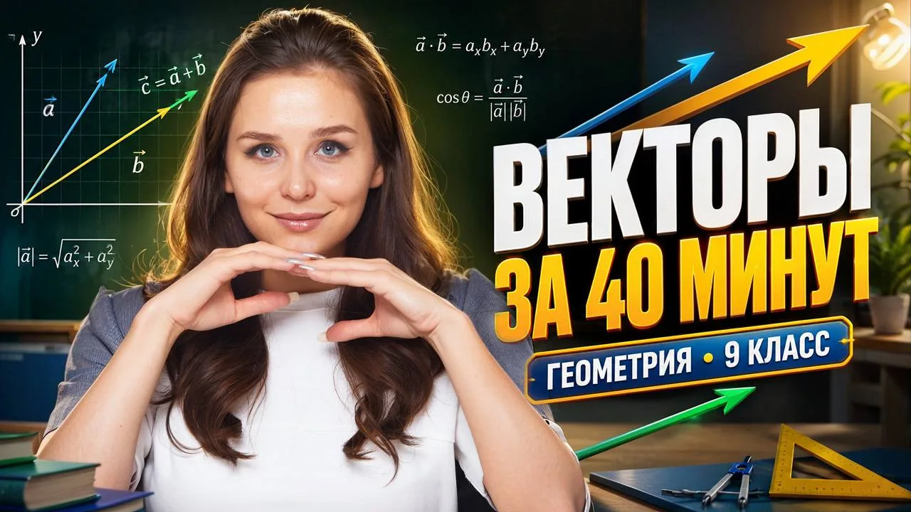 Всё про ВЕКТОРЫ за 40 минут