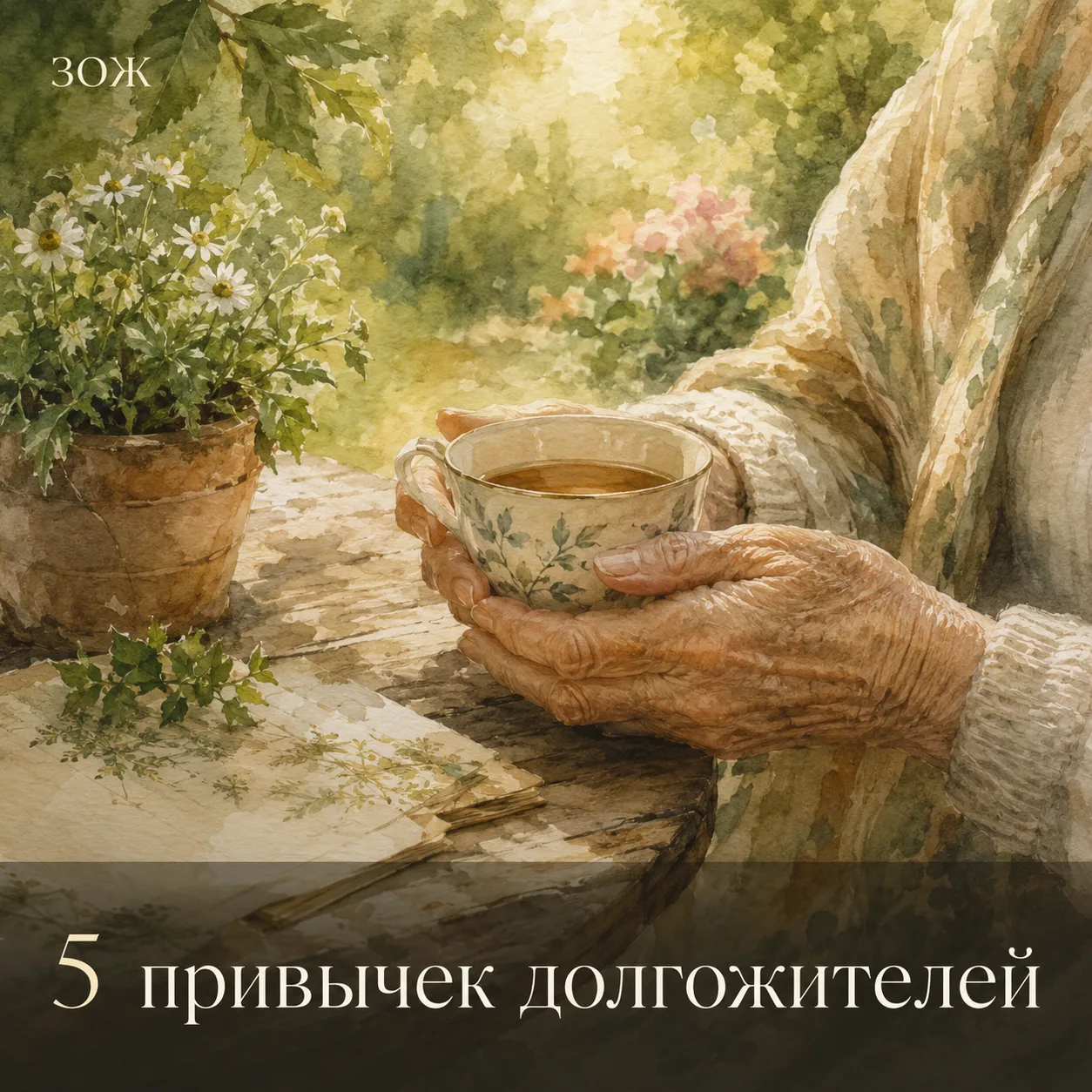 🌿 5 привычек долгожителей