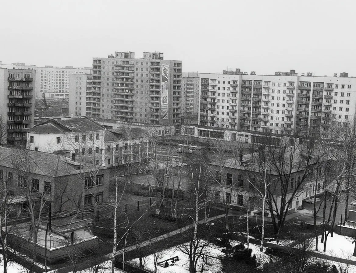 ~1980-ые, улица Ферина. Слева вместо на месте церкви видна школа для одаренных детей №63⏳