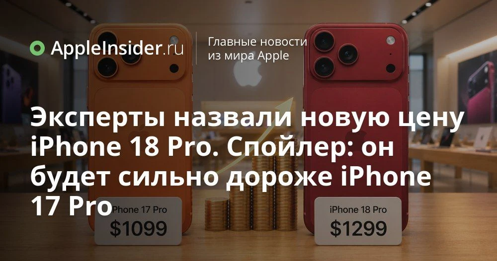 iPhone 18 Pro может резко подорожать: что заложили в новый ценник аналитики WSJ

Кажется, нас снова 