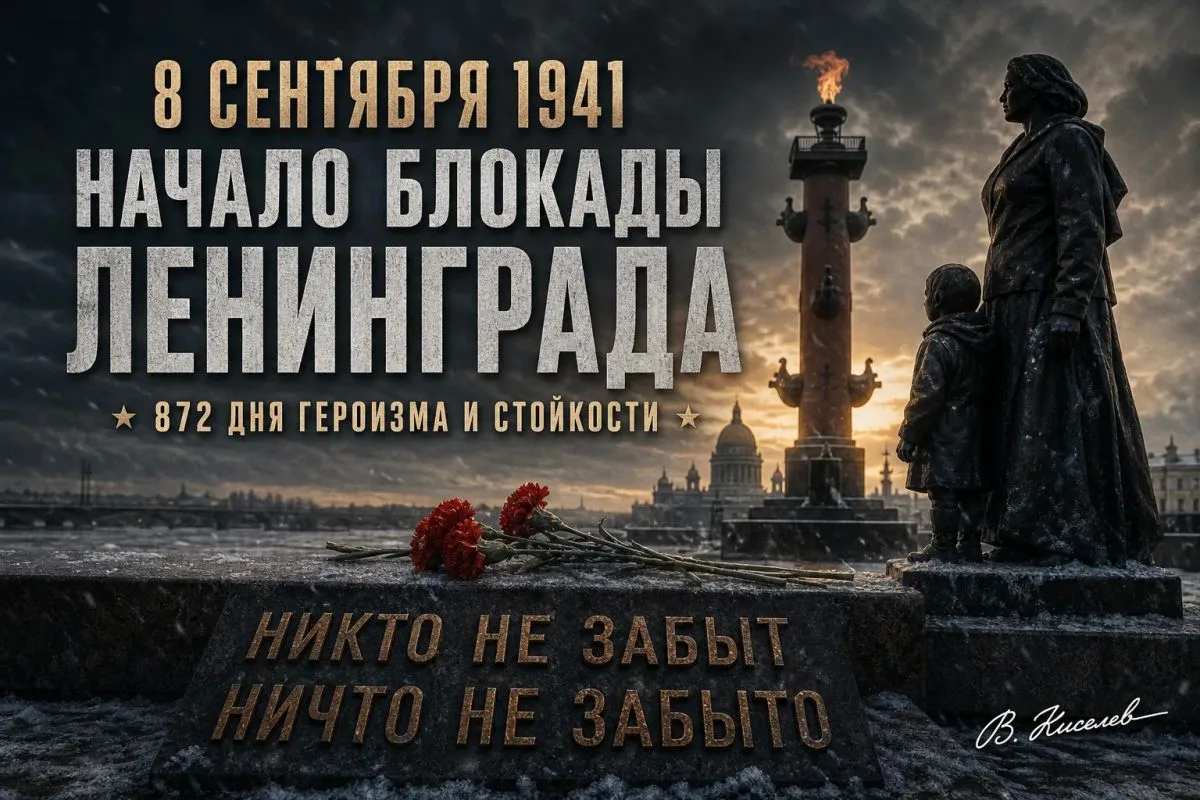 8 сентября 1941 года начался отсчёт 872 дней, которые стали символом нечеловеческих исп...