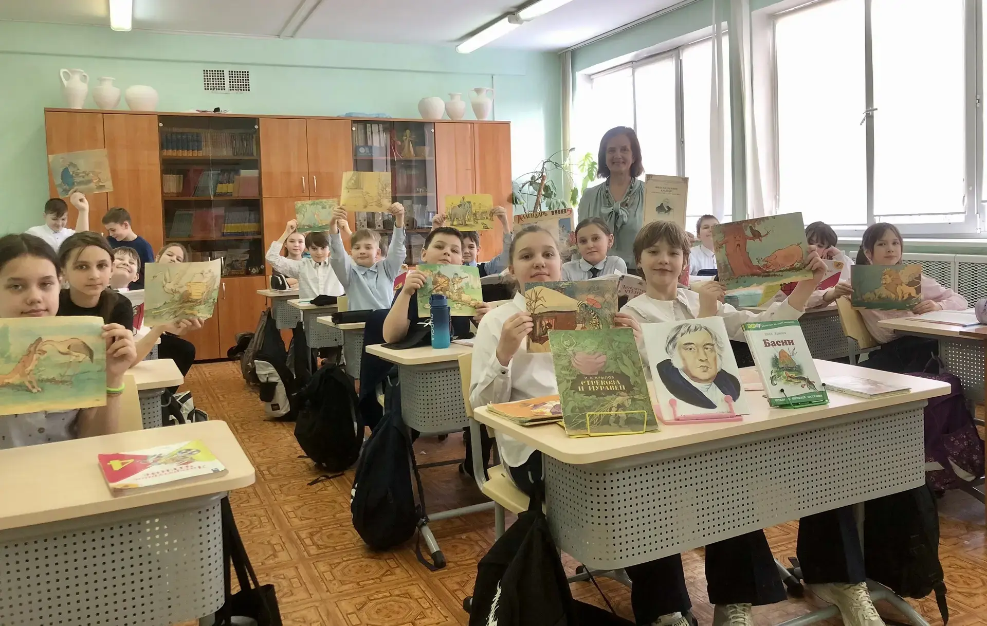 📖Баснописец Иван Крылов.   1️⃣2️⃣ марта обучающиеся 4а класса МБОУ «Лицей г. Шатуры» приняли участие