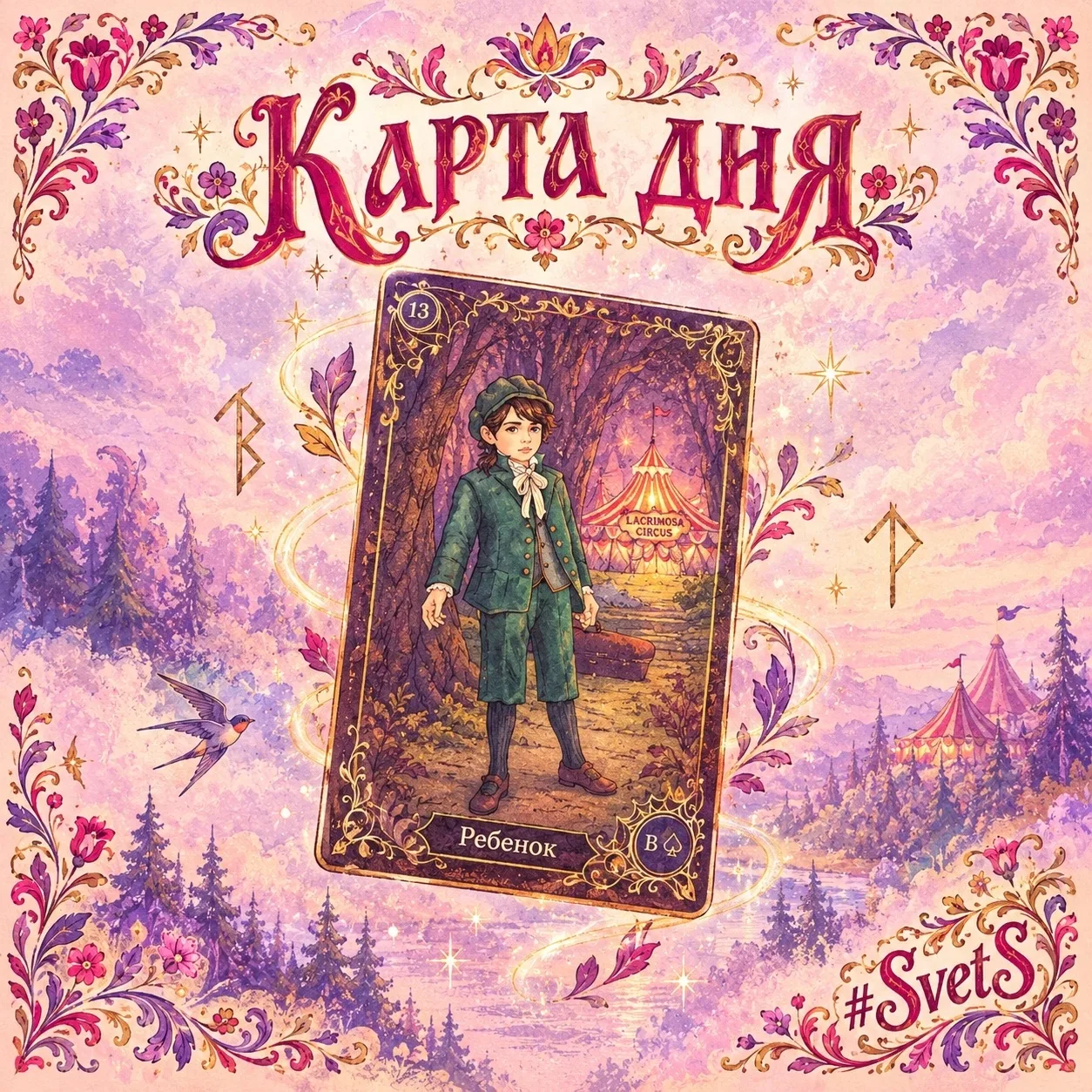 🔮 гороскоп дня — ка карта ленорман «Ребёнок» - Сегодня день лёгкий, будто наполненный ...