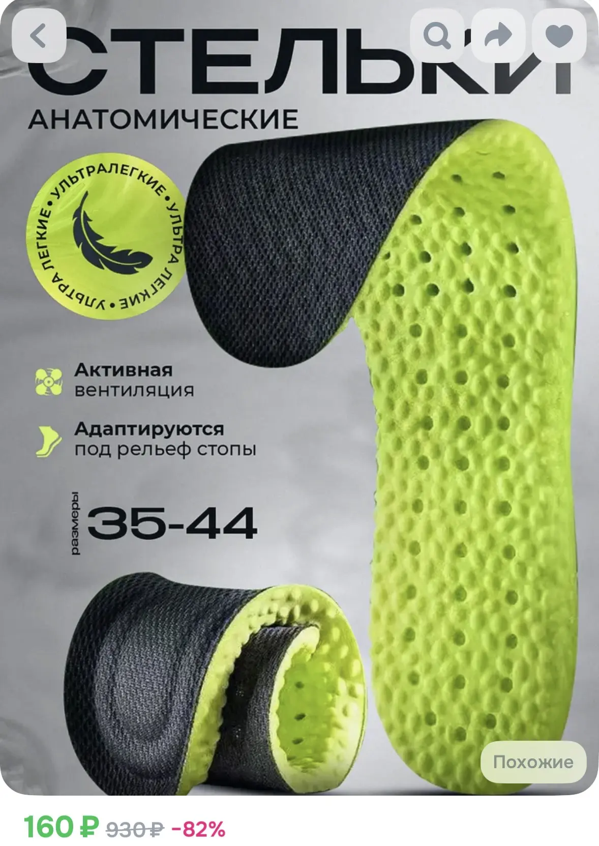 Стельки анатомические