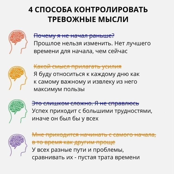 Не застревайте в негативных мыслях 📍