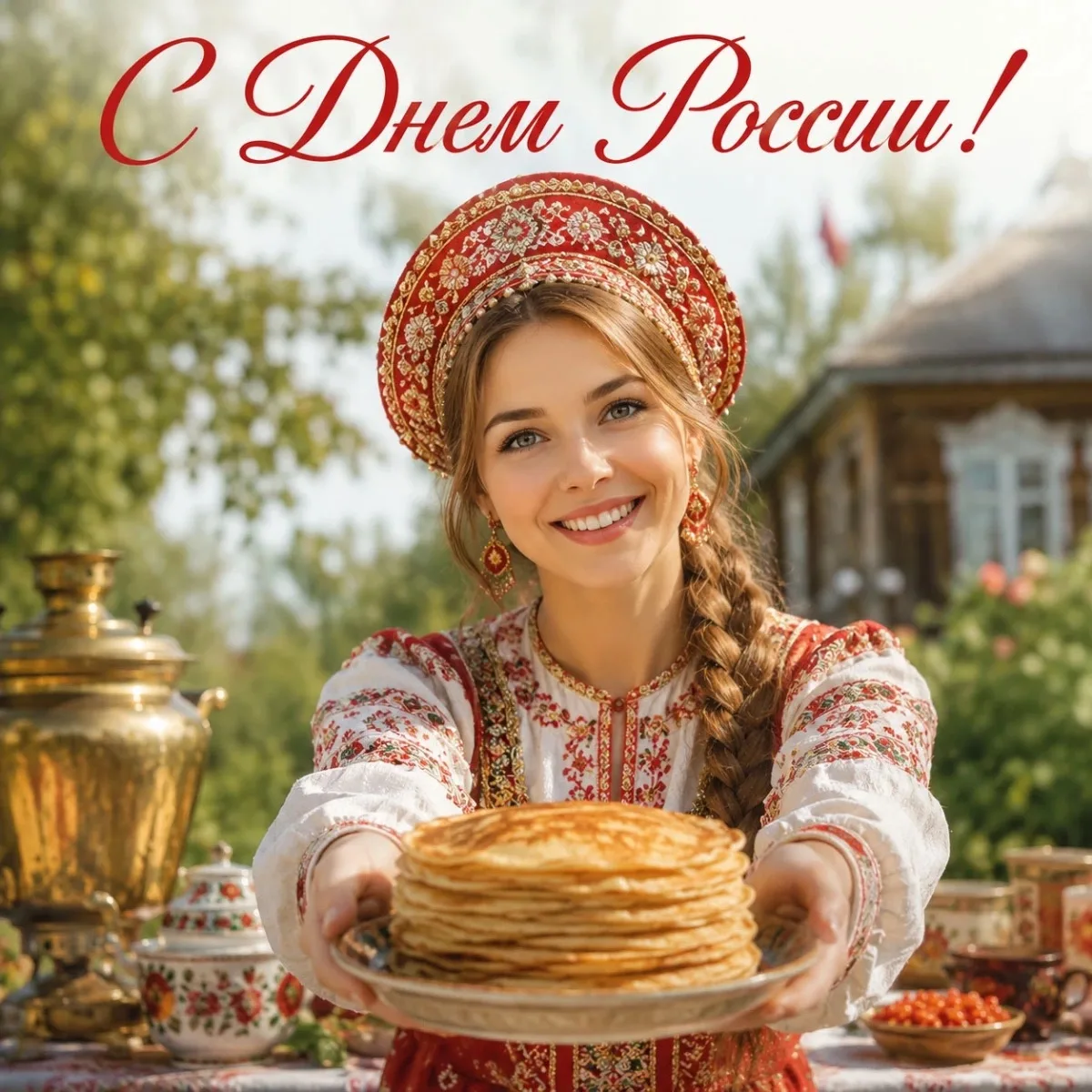 С Днем России поздравляю, Мира, радости желаю всем желаю ❤️ 🇷🇺