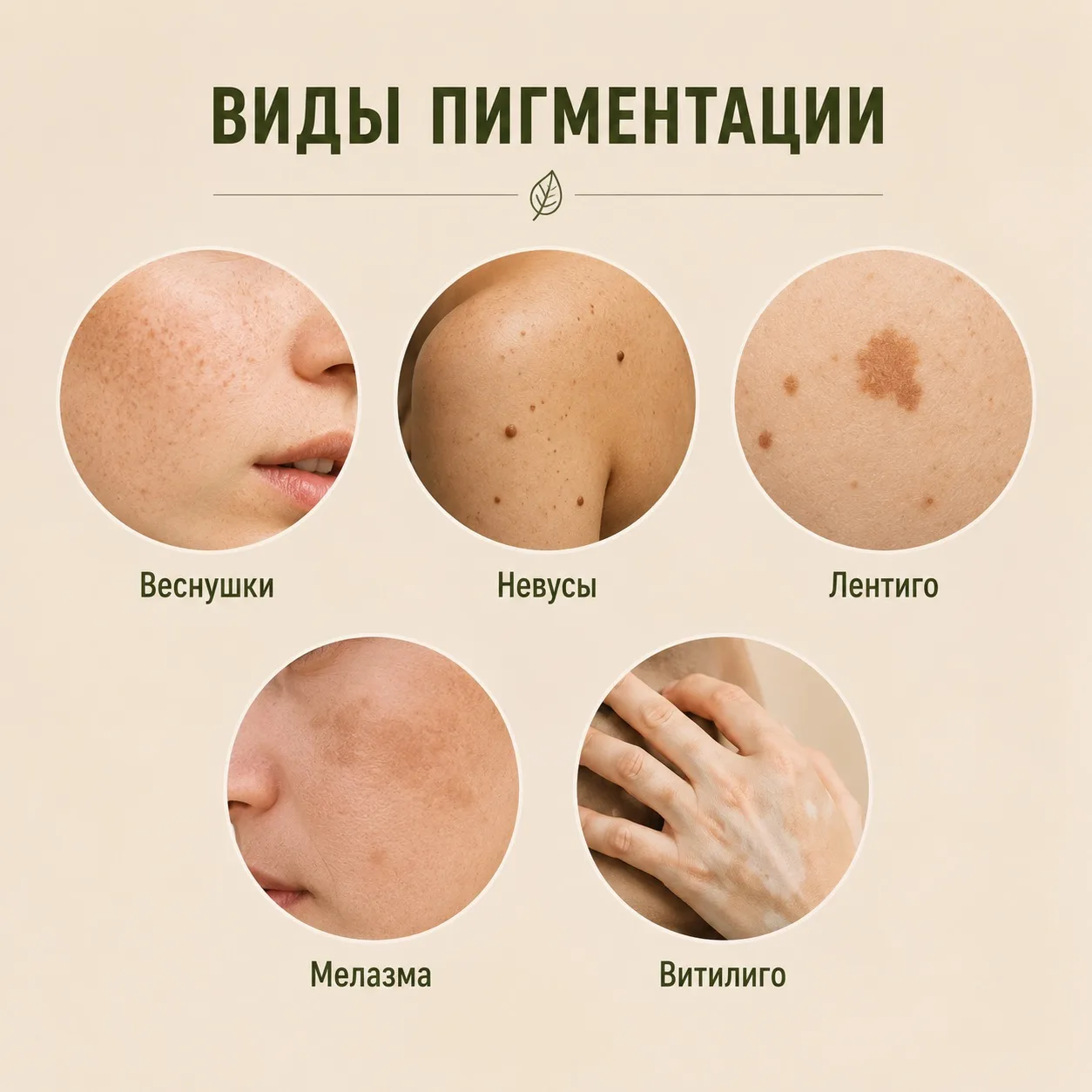 Как пережить лето без новых морщин и пигментации?

Посмотрите на картинку, собрала самые частые виды