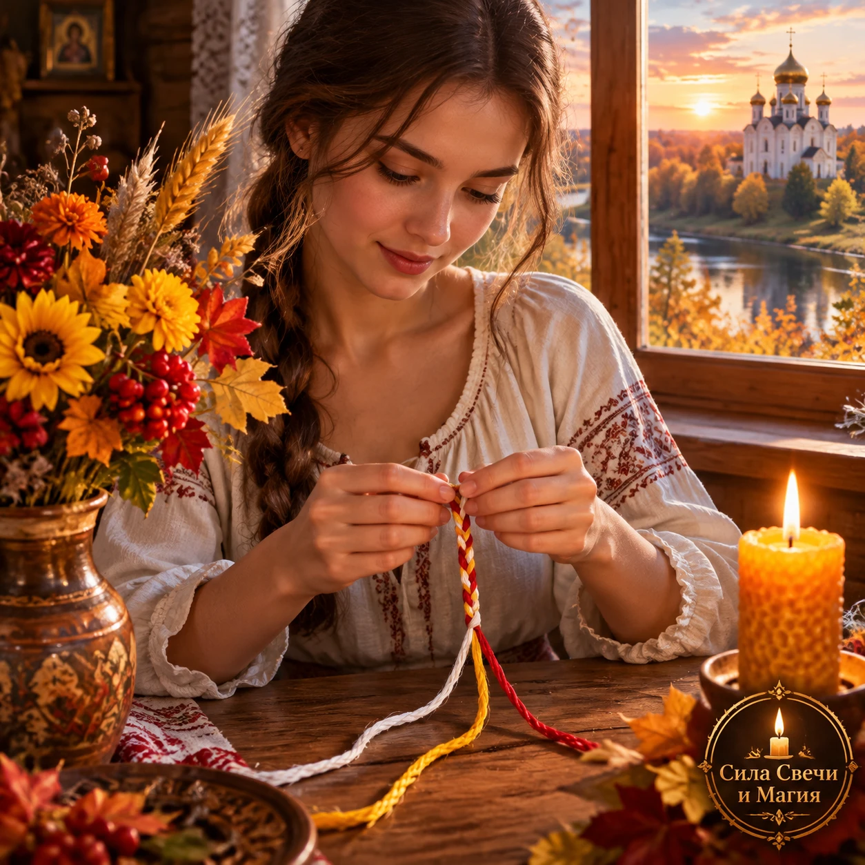 🧵 Ритуал  «Три нити» в день Веры, Надежды и Любови