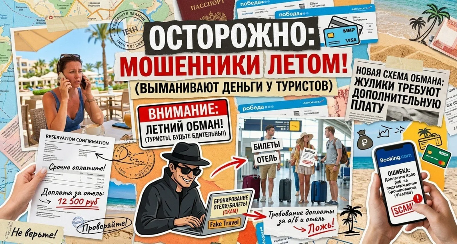 Рассказываем, как работают мошенники, пока мы отдыхаем, и что делать, чтобы не стать их жертвой.
При