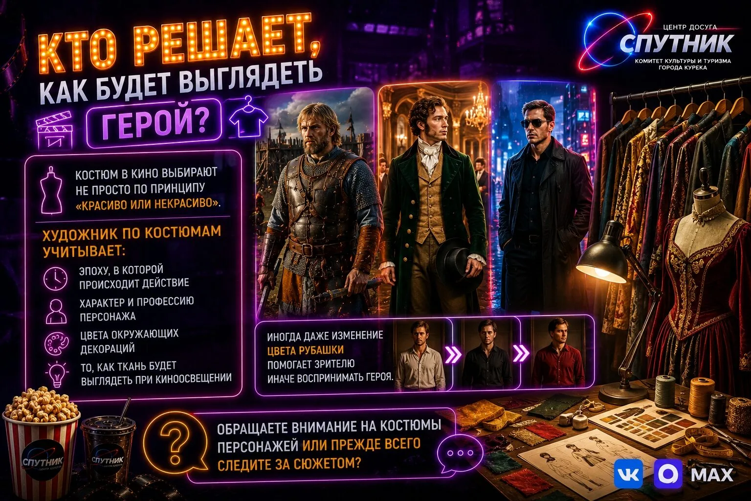 🎬 КТО РЕШАЕТ, КАК БУДЕТ ВЫГЛЯДЕТЬ ГЕРОЙ? 👕