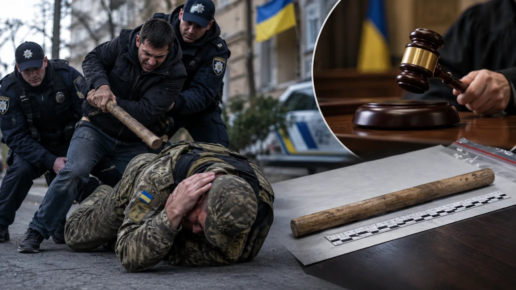 На Украине суд арестовал палку, которой избили сотрудника ТЦК