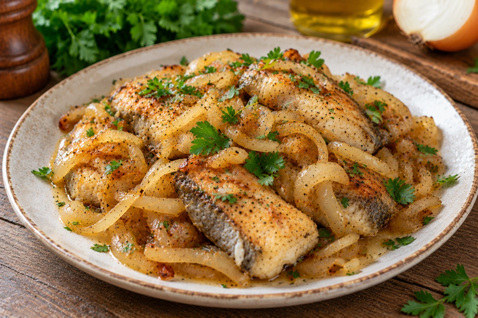 🐟 Рыба получается нежной и сочной, а лук — вкуснее любого гарнира! простой ужин за 20 ...