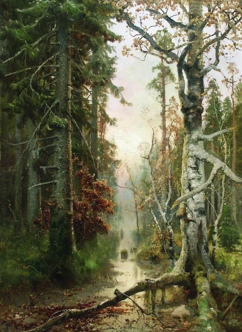 "Осень в лесу", 1898 г.