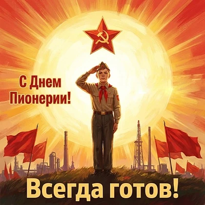 С праздником тех, кто не боится быть первым! Пусть энергия пионерских отрядов вдохновля...
