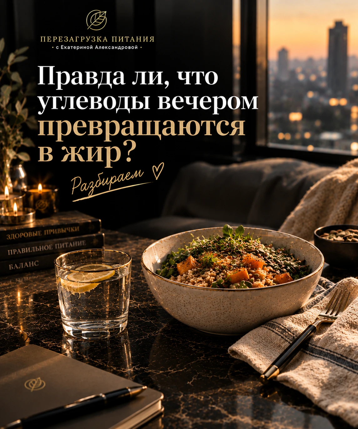 Правда ли, что углеводы вечером превращаются в жир: разбираем 🌙🍚