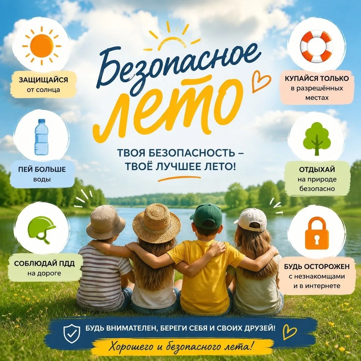 Лето должно быть безопасным! ☀️