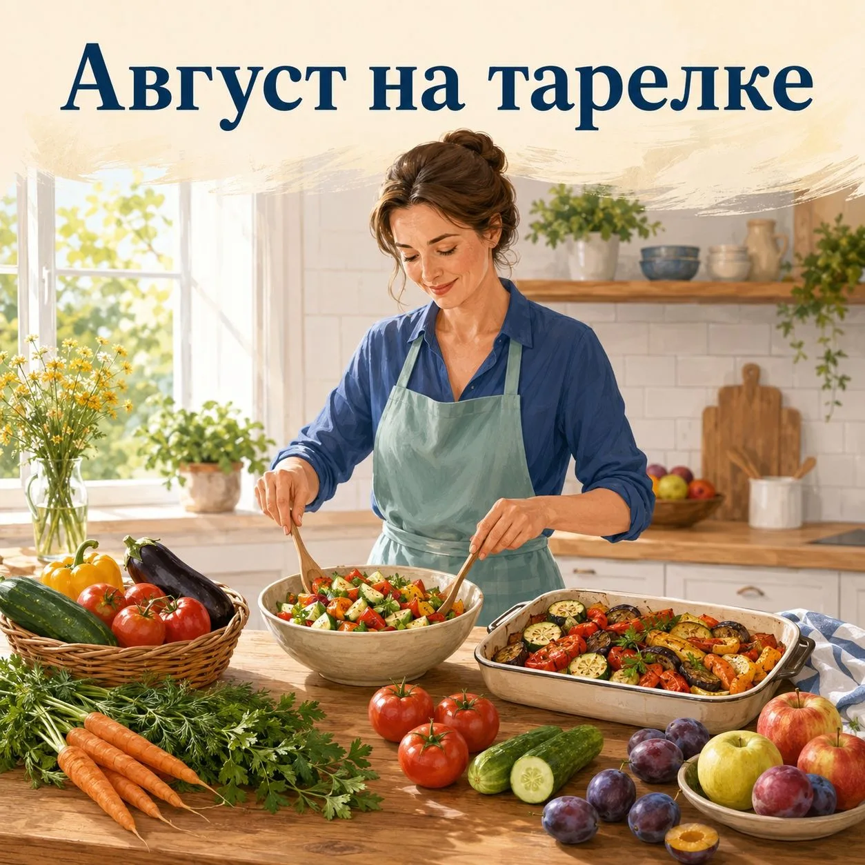 Август на тарелке