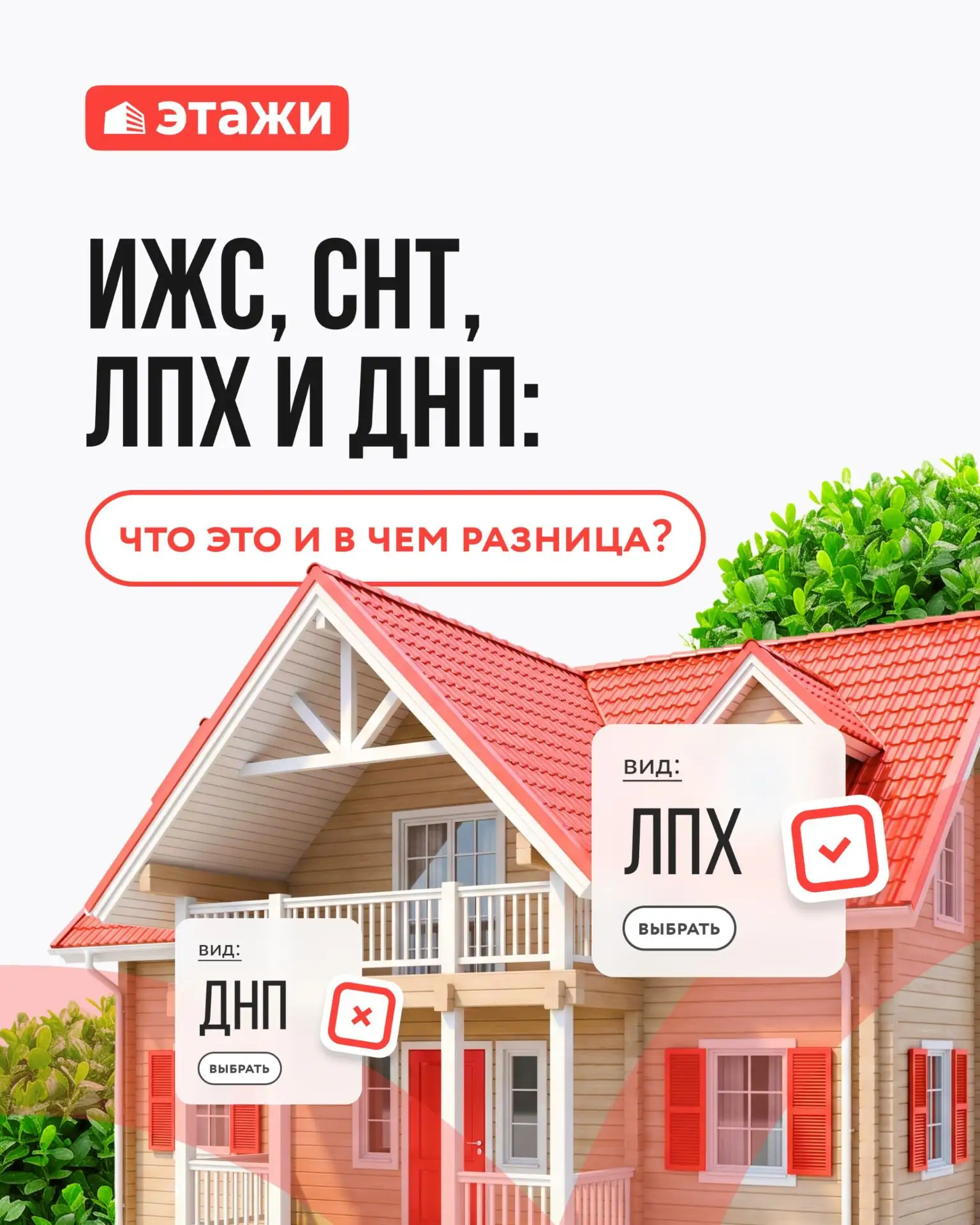 📎 ИЖС, СНТ, ЛПХ и ДНП: что это и в чем разница? 🏡