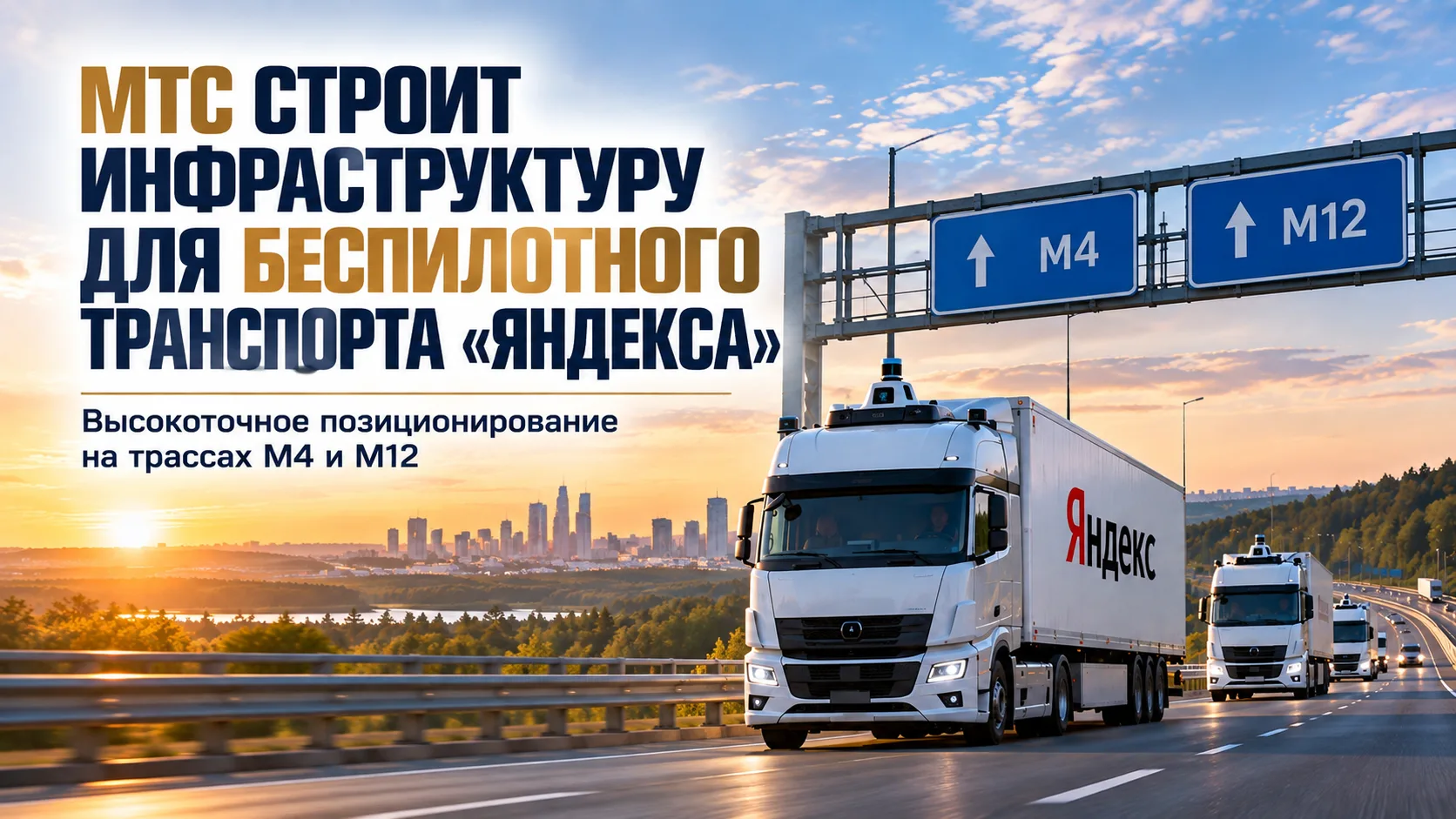 МТС строит инфраструктуру для беспилотного транспорта «Яндекса»