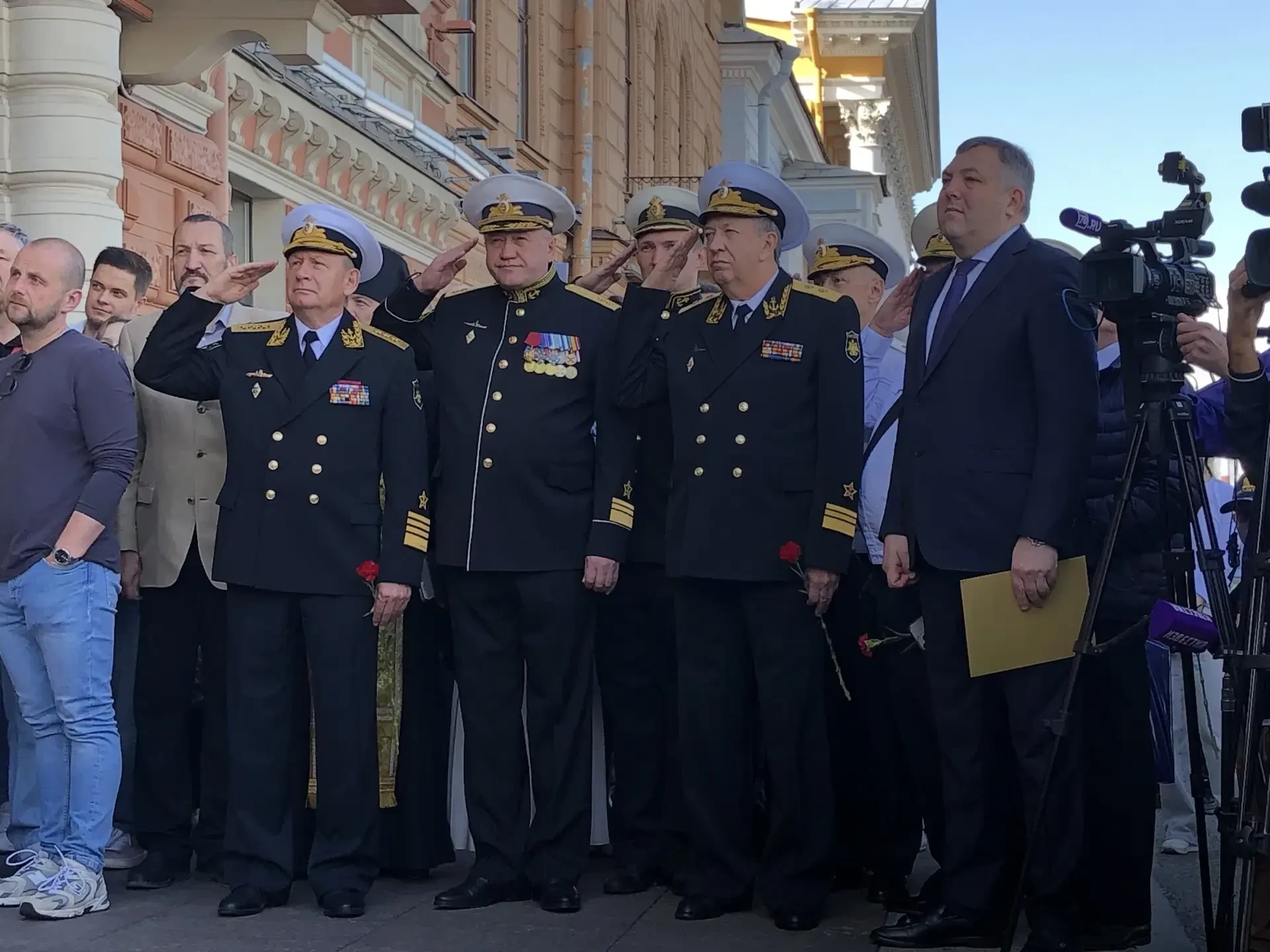 В Санкт-Петербурге сегодня открыли мемориальную доску Адмиралу Флота Советского Союза Николаю Гераси