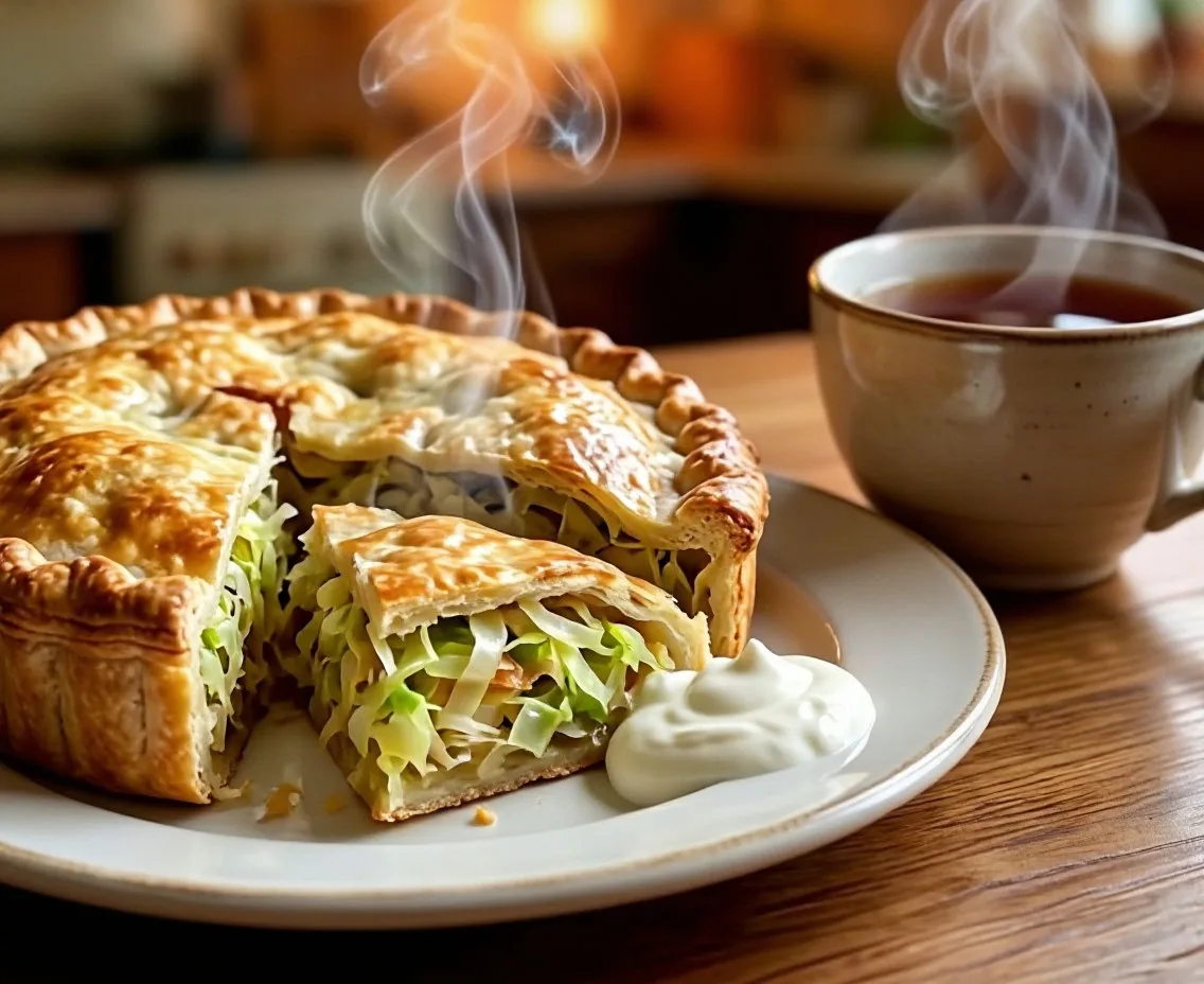 Кулебяка с капустой