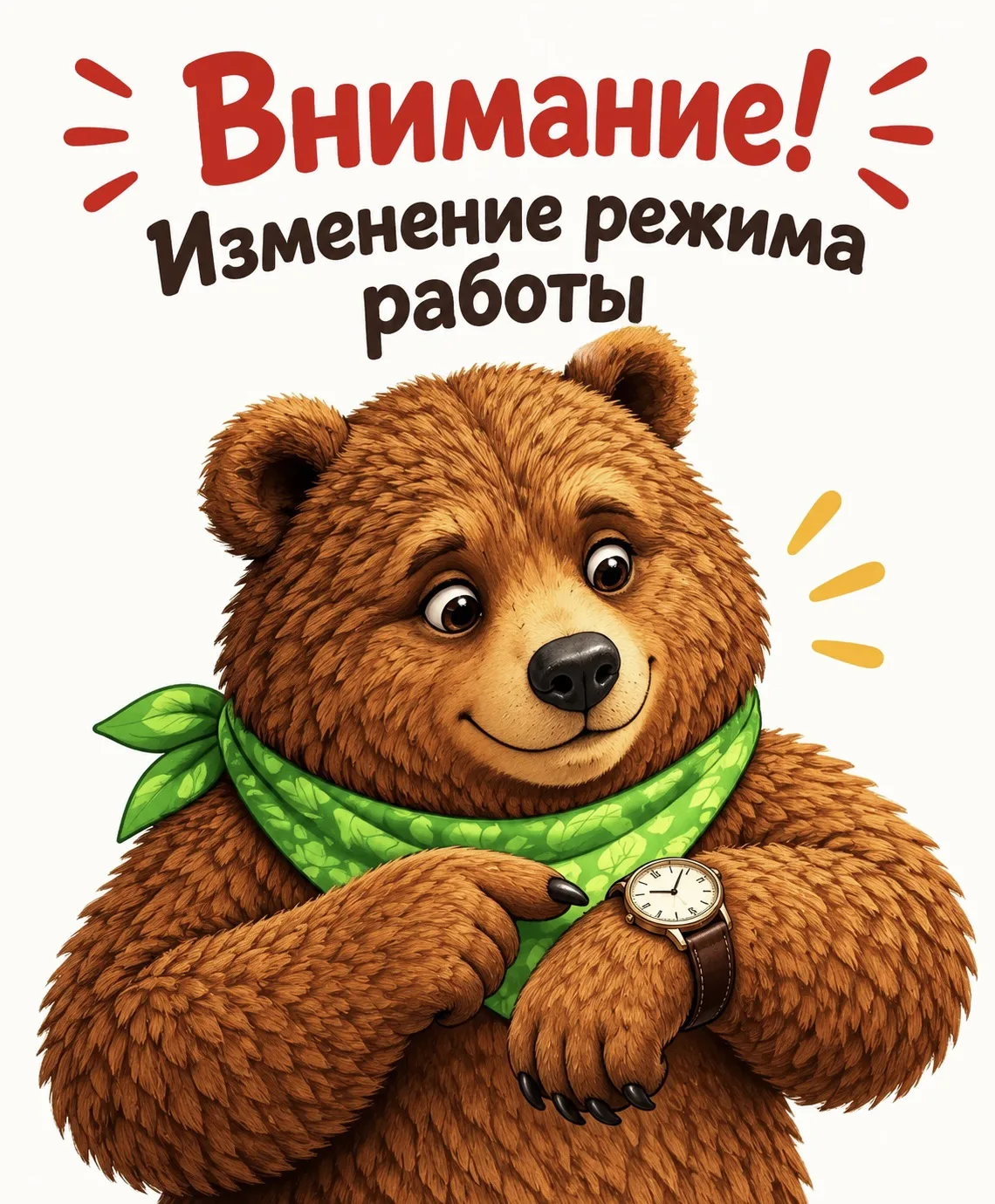 📢 Внимание! Изменение режима работы