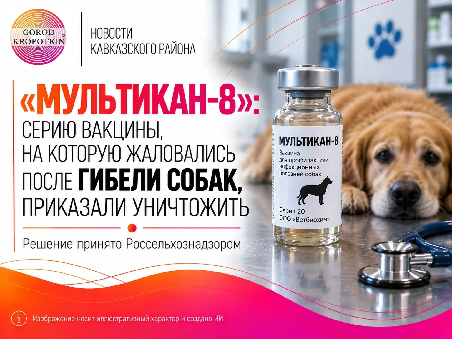 ⚠️ СЕРИЮ ВАКЦИНЫ «МУЛЬТИКАН-8», НА КОТОРУЮ ЖАЛОВАЛИСЬ ПОСЛЕ ГИБЕЛИ СОБАК, ПРИКАЗАЛИ УНИ...