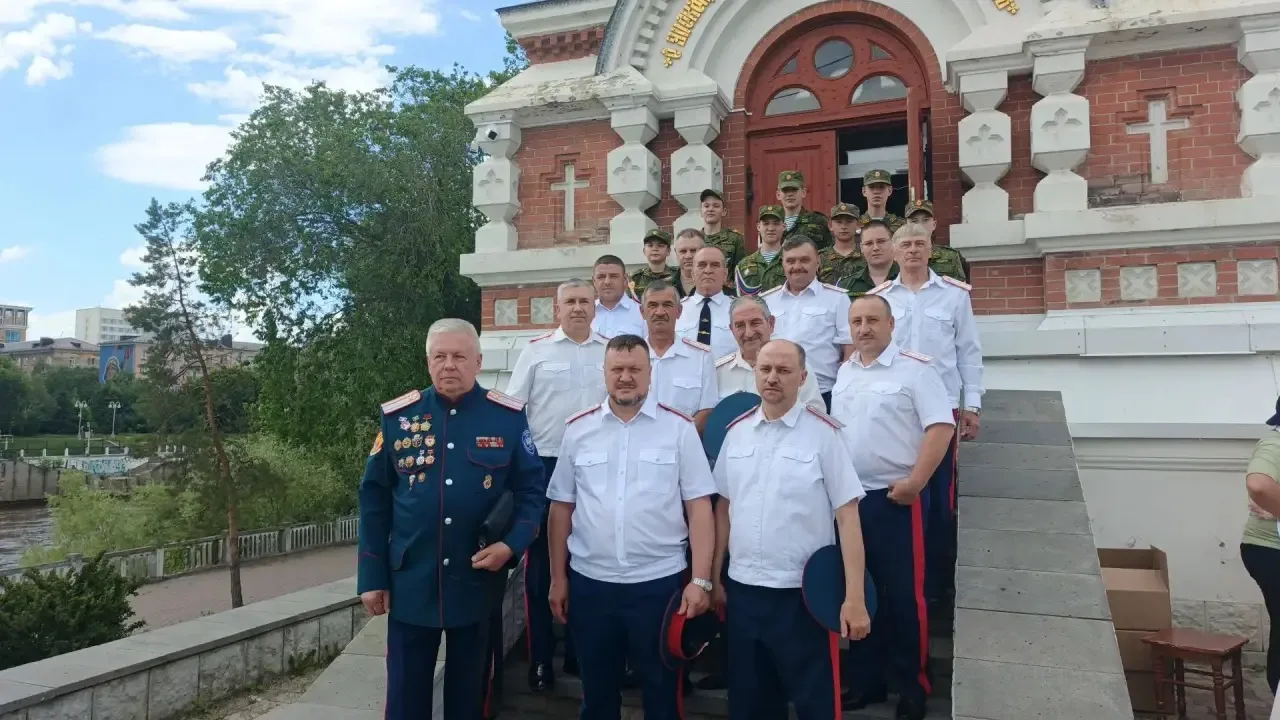 🇷🇺Командно-преподавательский состав и кадеты Казачьей кадетской школы-интерната имени Маршала Сове