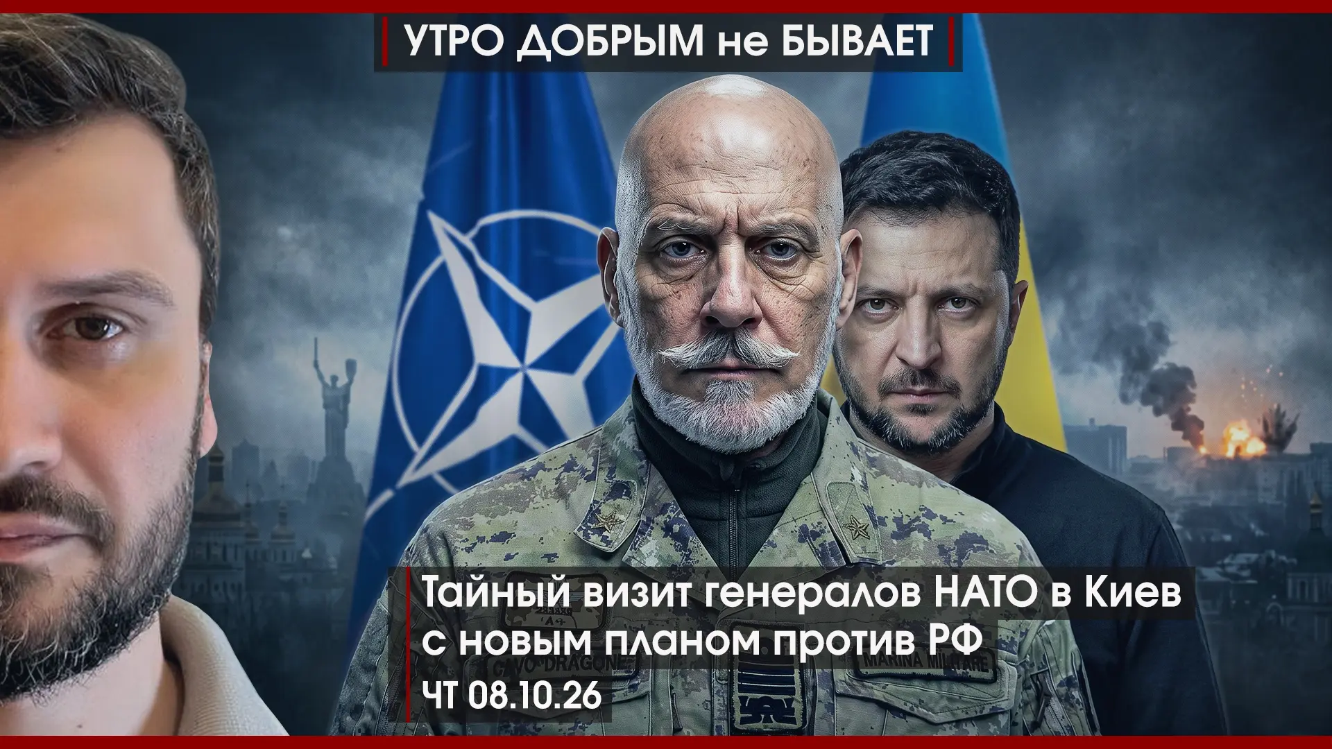 УДнБ | 08.10.26 | 06-50 | Тайный визит генералов НАТО в Киев с новым планом против РФ |...