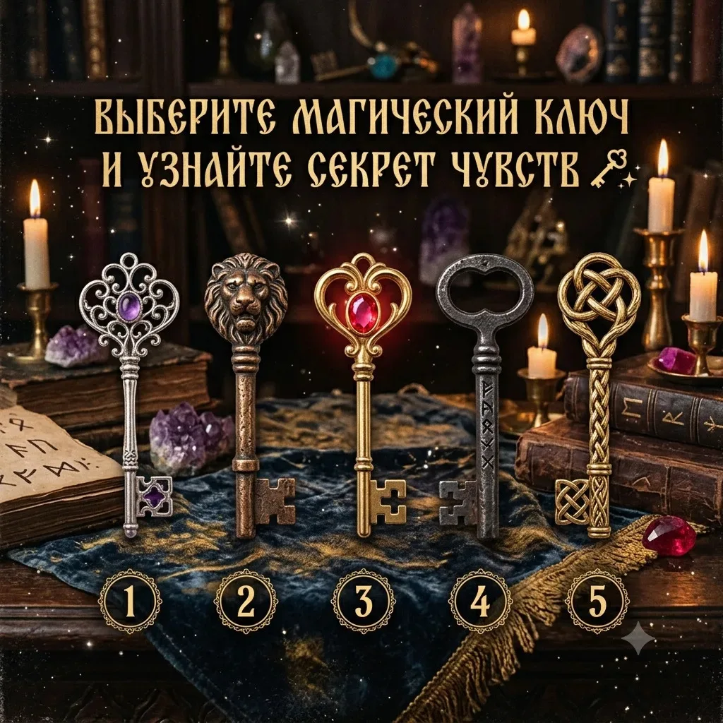 🗝 Выберите магический ключ и откройте тайну чужой души: Что этот человек скрывает от вас?