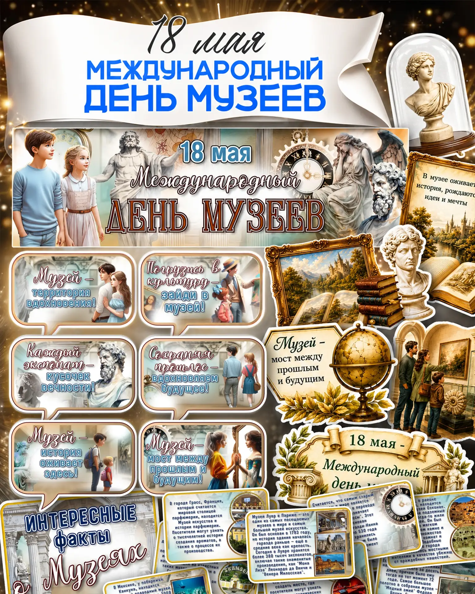 Большой набор оформления к 18 мая — Международный день музеев