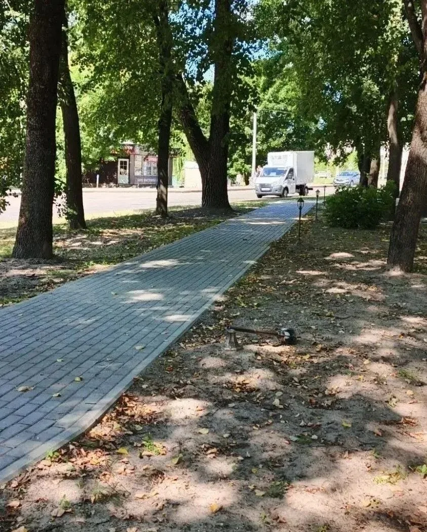 ❗️В сквере на кольце неизвестные повредили новую декоративную подсветку
