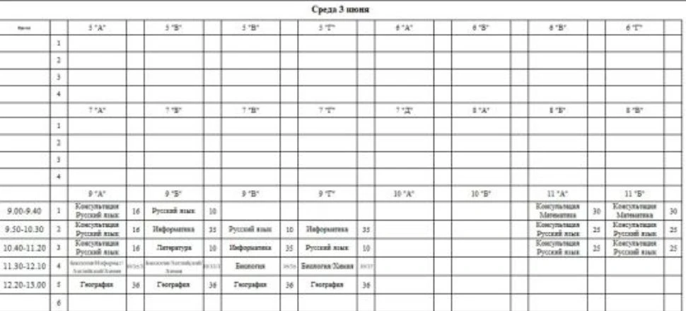 📋 Расписание консультаций на 03.06.2026г