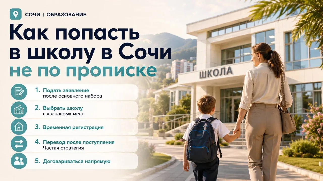 📍Как попасть в школу в Сочи не по прописке