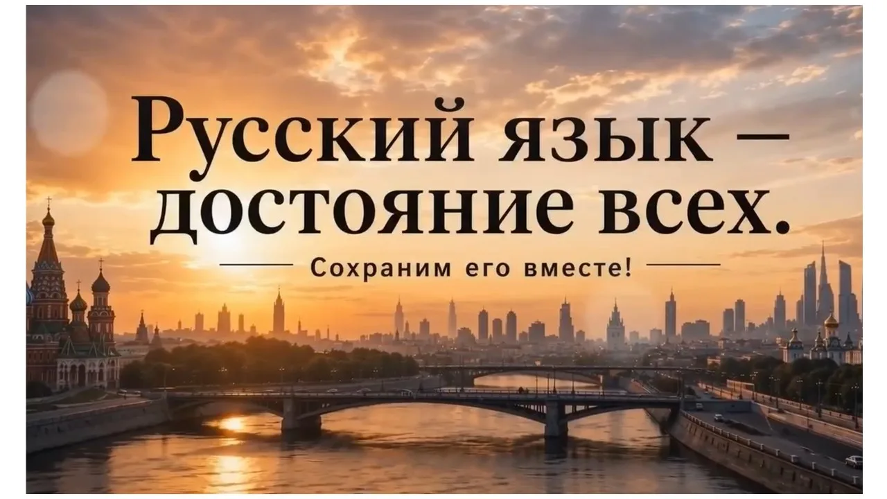 Русский язык — это то, что нас объединяет. Это мощный инструмент для укрепления межнаци...