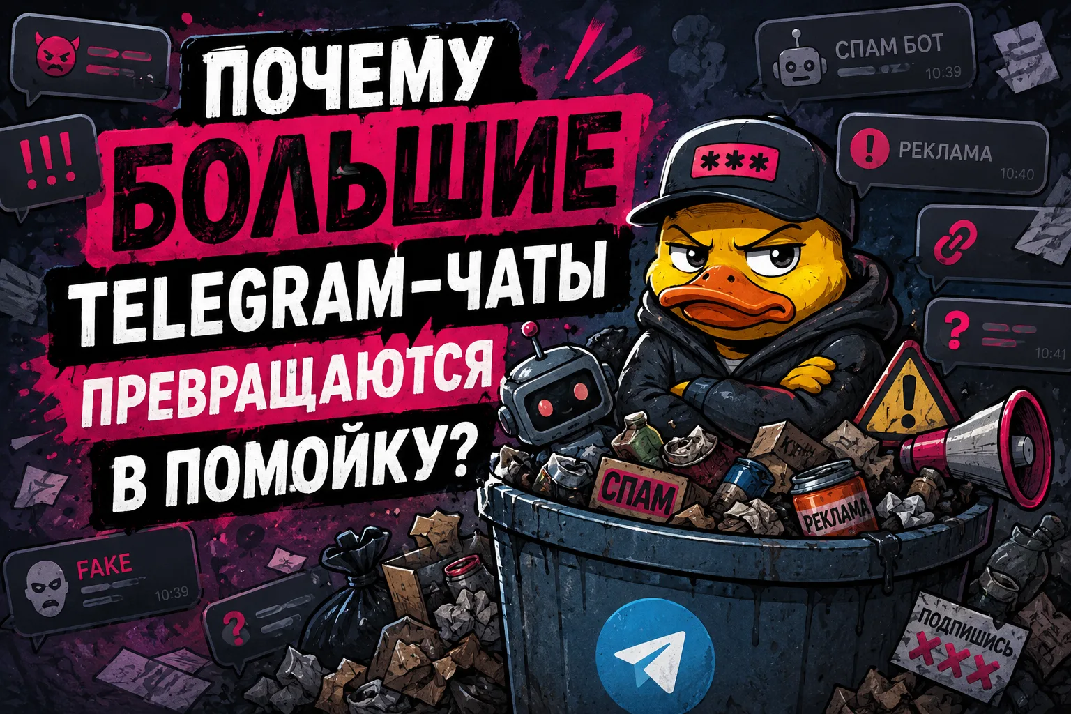 Почему большие Telegram-чаты невозможно модерировать вручную?