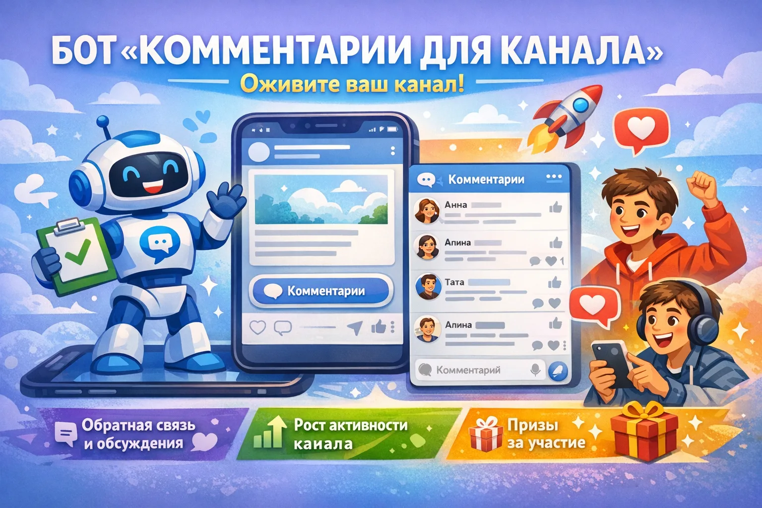 Почему боту «Комментарии для канала» стоит дать место в вашем канале 🚀