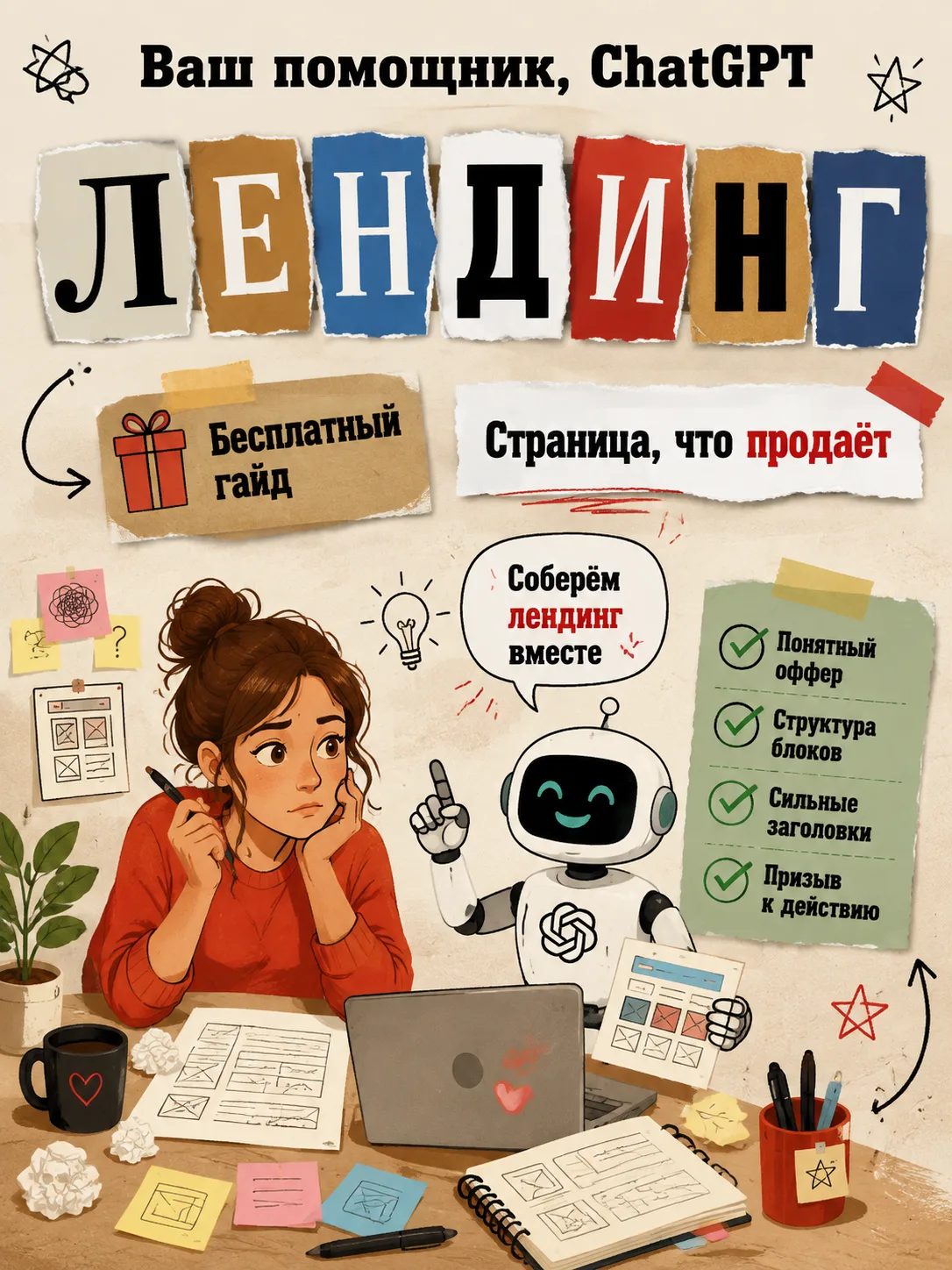 Как создать продающий лендинг через ChatGPT